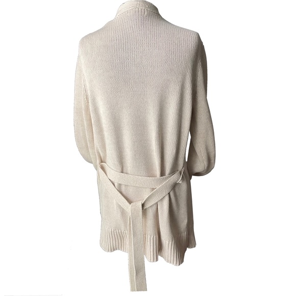 Cream Belted Cardigan with pockets | Medium - Picture 11 of 11